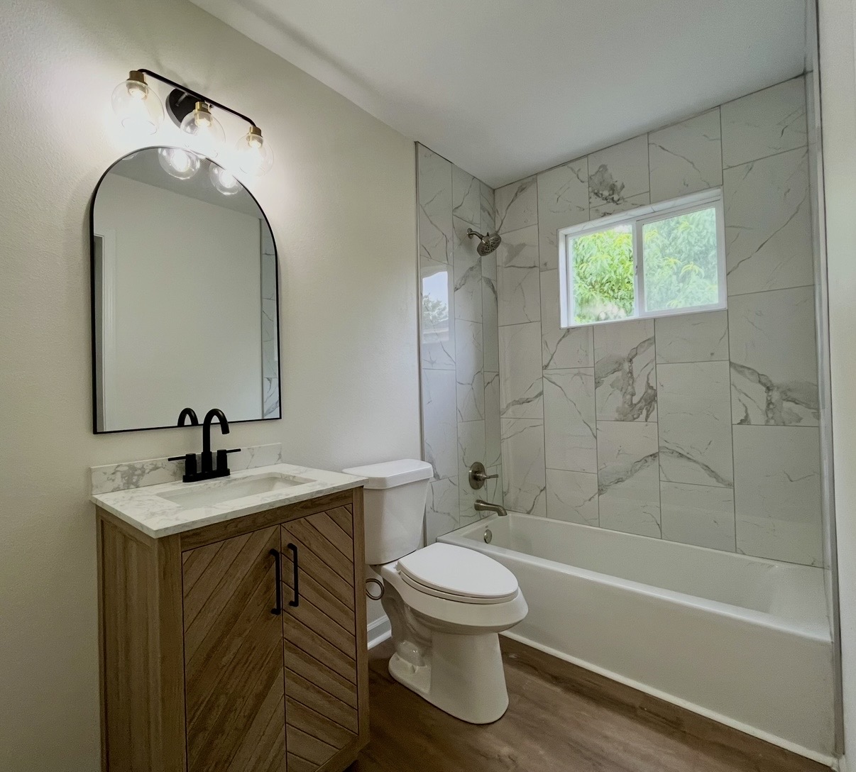 Bathroom — vanity and tub · After renovation · Tyler, Texas