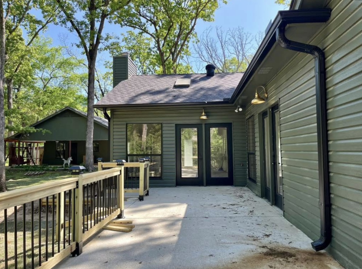 Back porch and rear entrance · After renovation · Longview, Texas