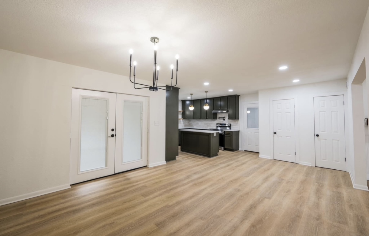 Living and dining after renovation · Longview, Texas
